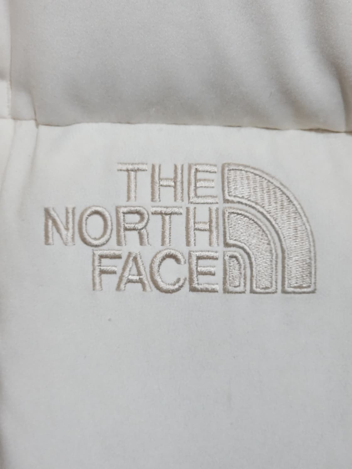 (L) 노스페이스 구스다운 패딩점퍼 크림색 거위털 후드자켓  상품이미지4