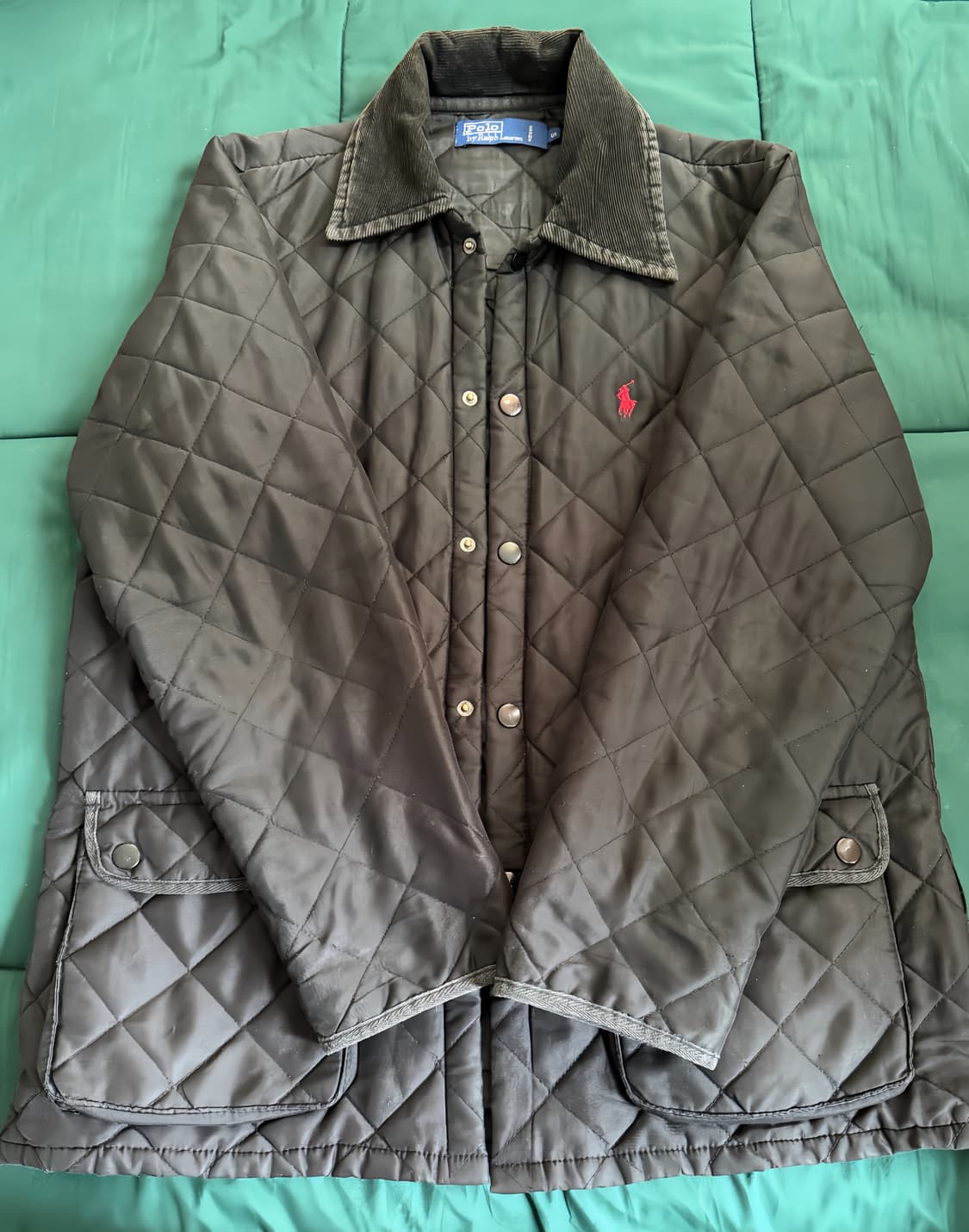 랄프로렌(Polo Ralph Lauren) 코듀로이 카라 퀼팅 자켓 S. 상품이미지1