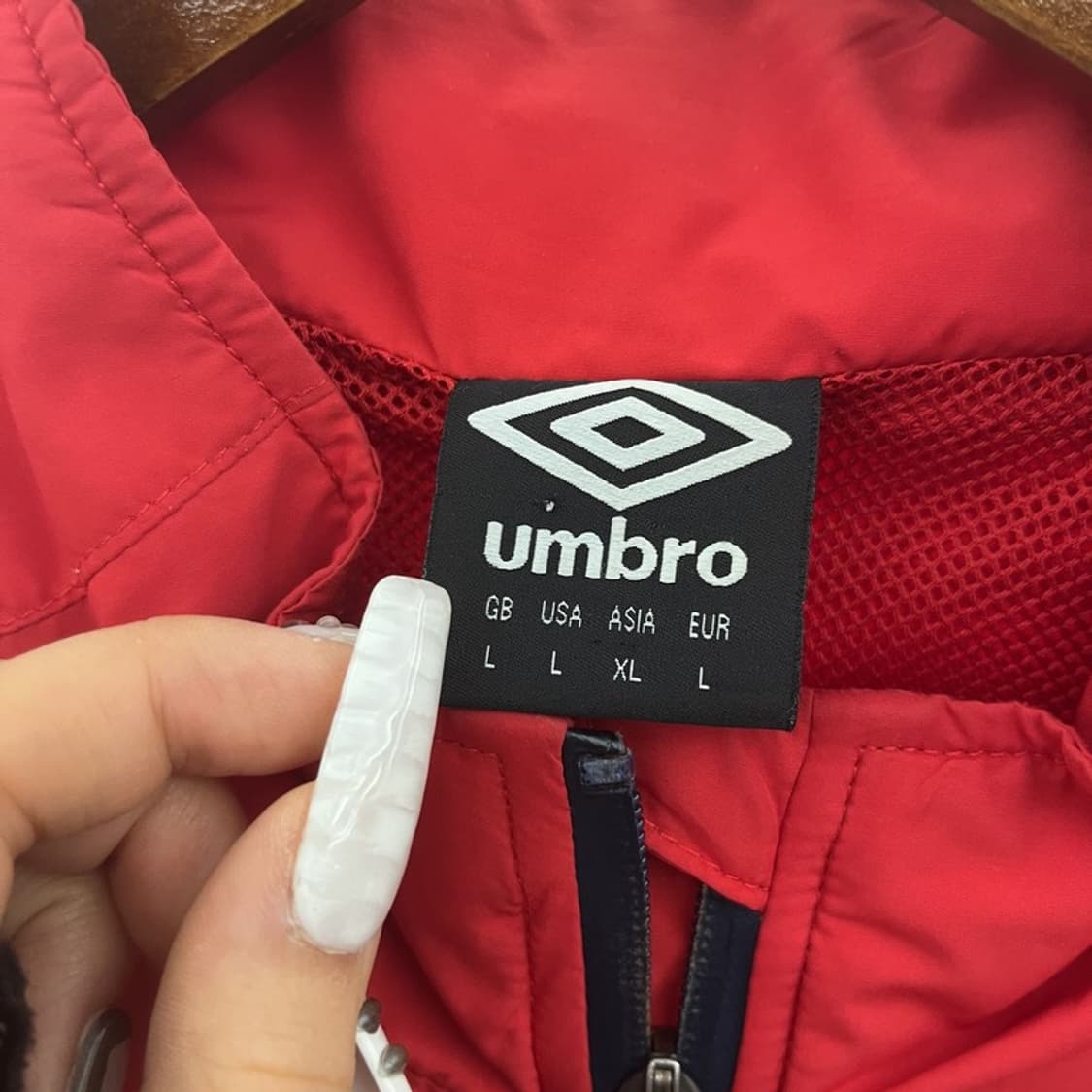 엄브로 올드스쿨 레트로 모스크바 축구 바람막이 자켓 XL C10952 상품이미지5