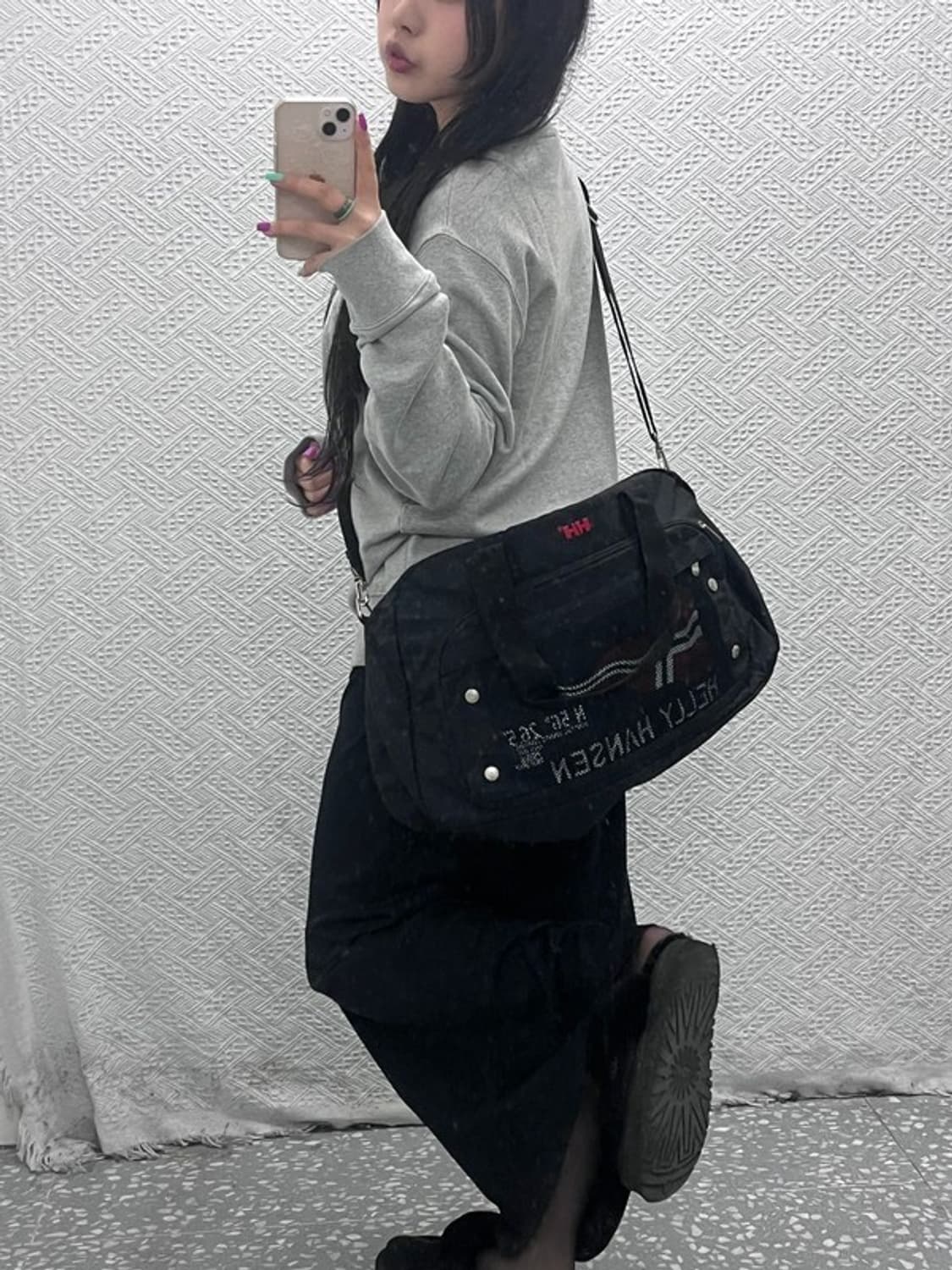 헬리 하센 올드스쿨 빈티지 빅로고 크로스백 더플백 C07154 상품이미지1