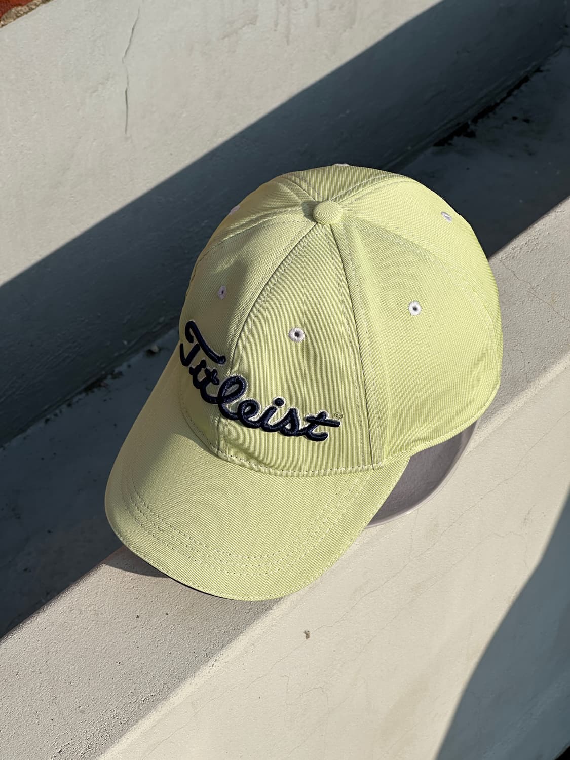 [F] 타이틀리스트 로고 라임톤 볼캡 모자 골프 상품이미지2