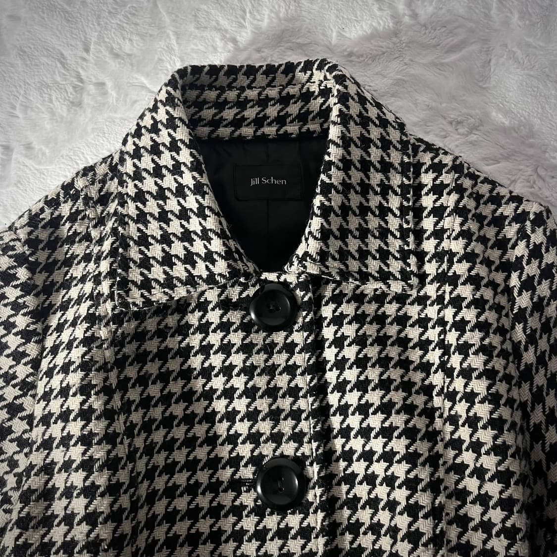 로맨틱 하운드체크 갸루 코트 상품이미지3