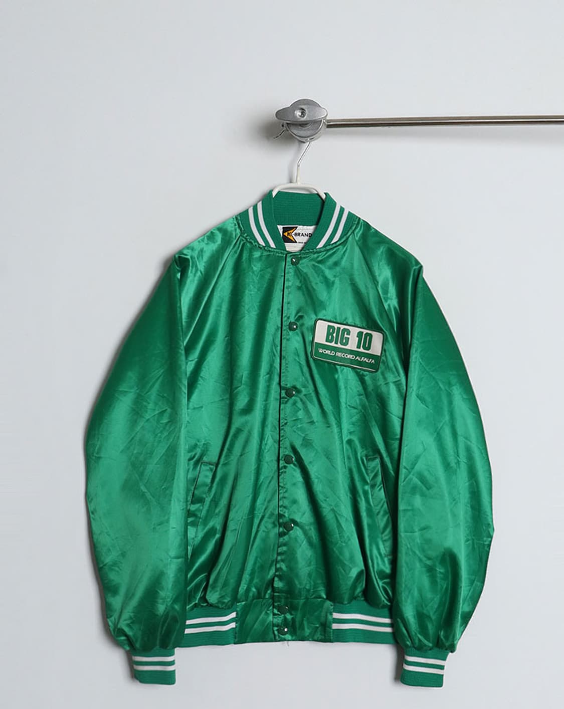 90년대 미국 K-BRAND 새틴 바시티자켓 상품이미지1
