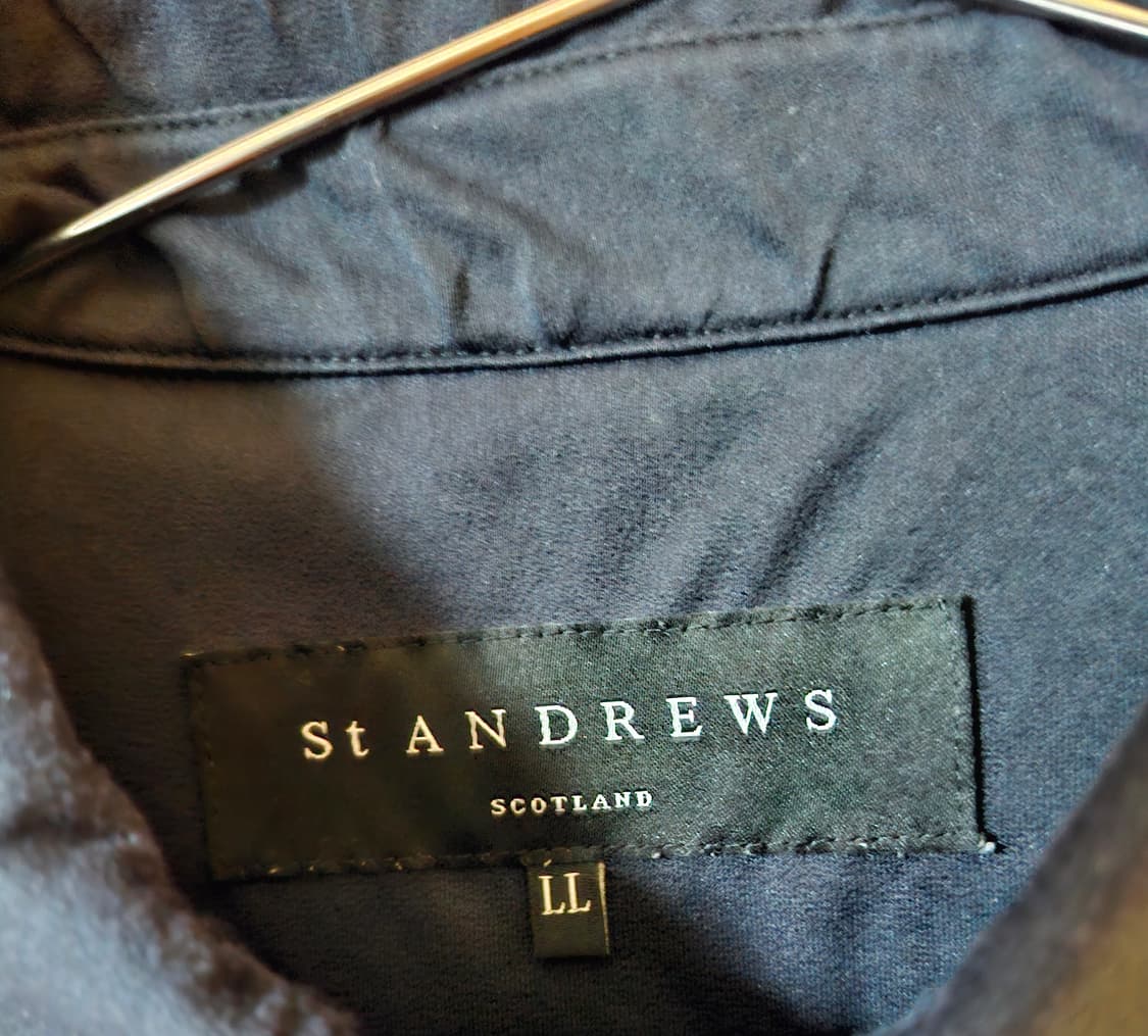 ST.ANDREWS 기능성 긴팔 티셔츠 블랙 105 상품이미지3