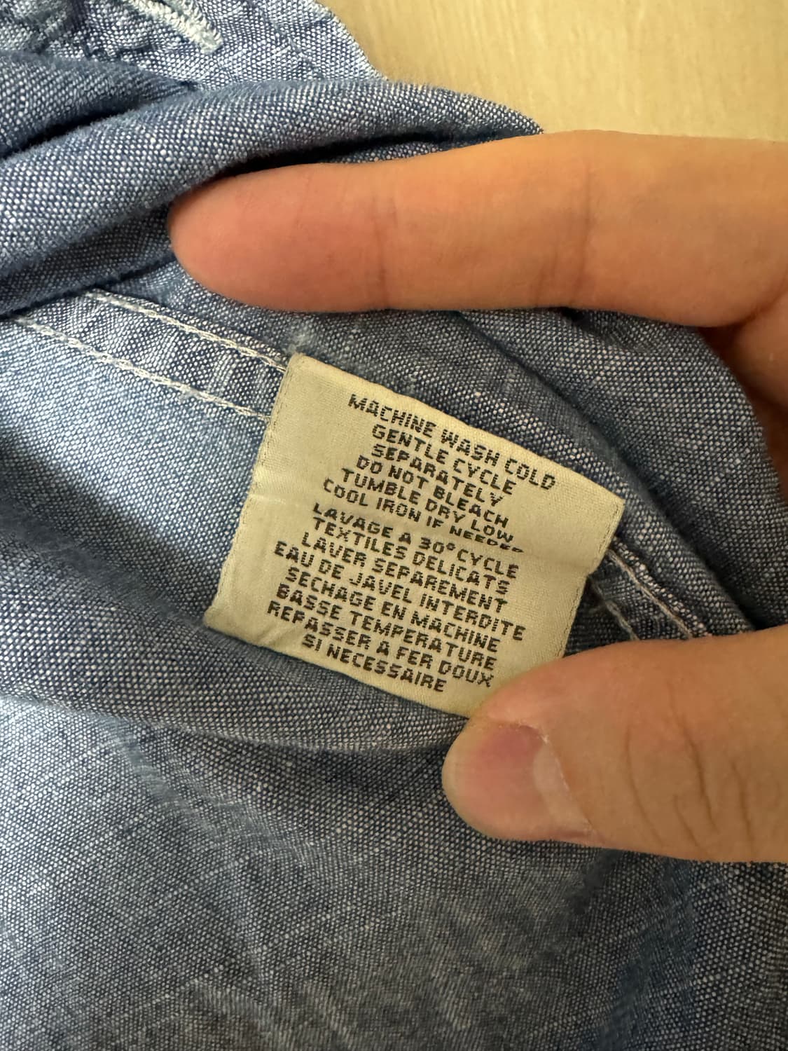 데님 앤 서플라이 랄프로렌 샴브레이 셔츠 상품이미지5