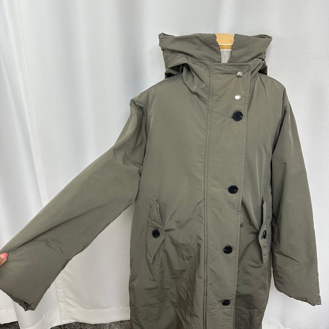   스튜디오톰보이 여자 후드 롱점퍼 패딩 오리털 빅사이즈 FREE  상품이미지2