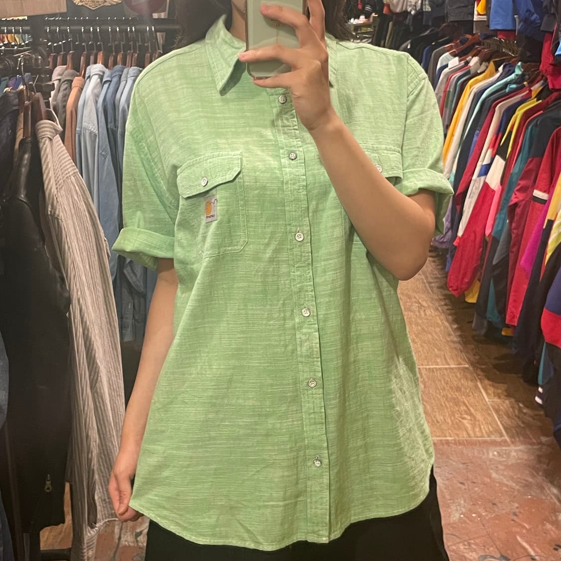 [HI] 칼하트 반팔셔츠 그린 상품이미지3