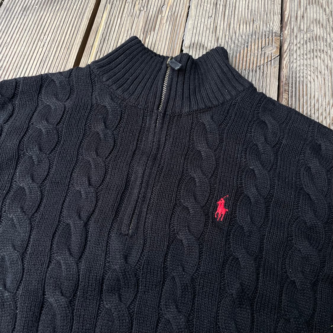 폴로 신형 qr탭 꽈배기 니트 상품이미지3