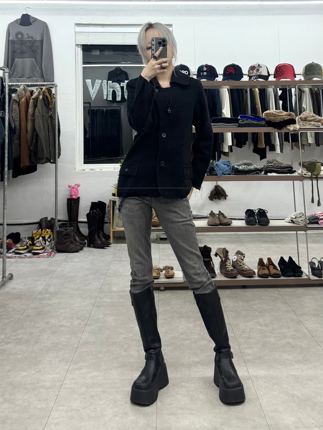 Miranda 믹스 울 코트 상품이미지8