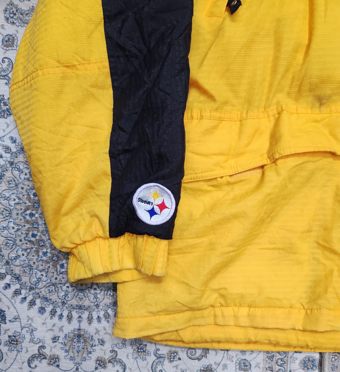 90s 올드스쿨 스타터 X NFL 스틸러스 후드 자켓 2XL 상품이미지5