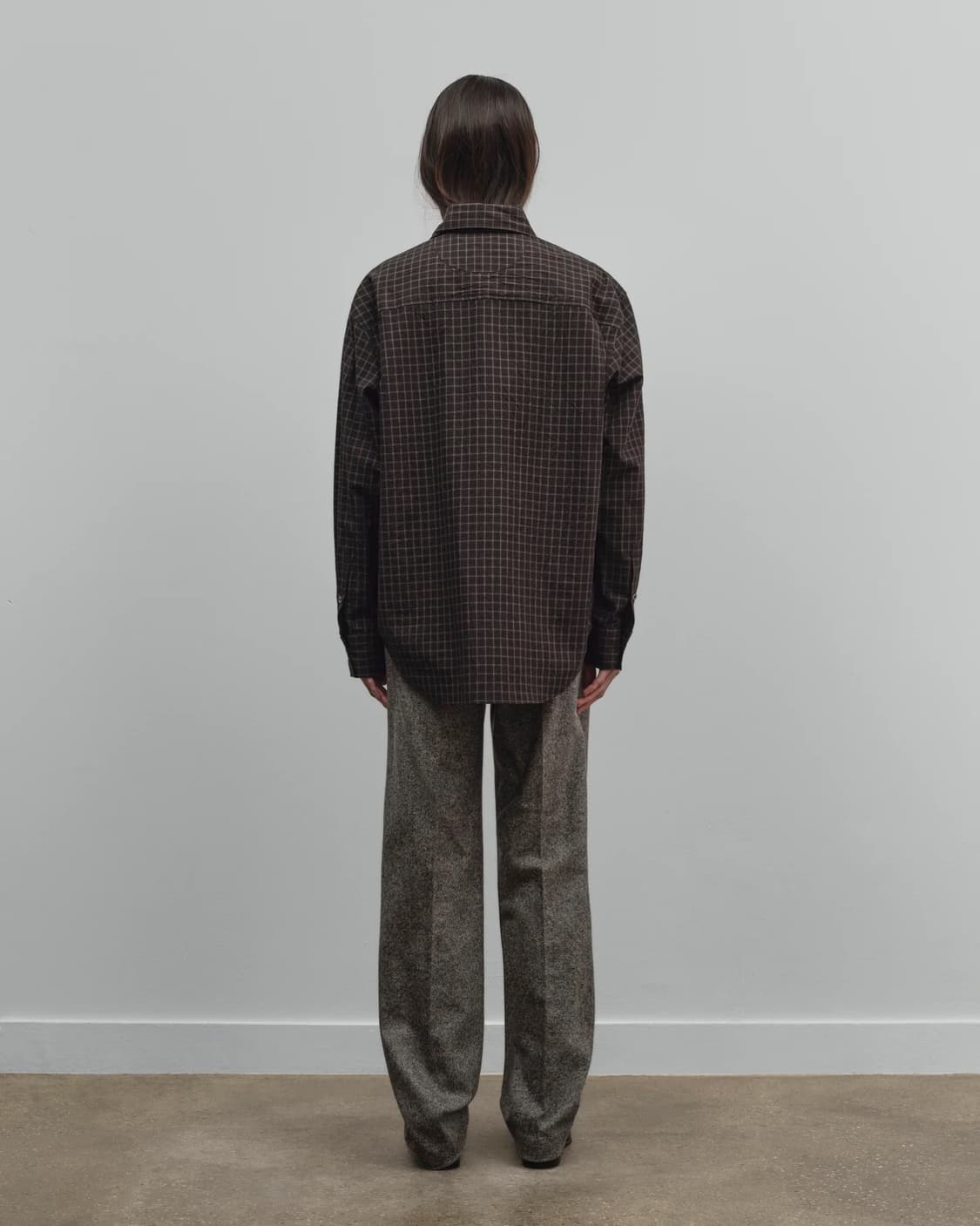 [S,M,L]커미션 25fw Banker 체크 셔츠 상품이미지7