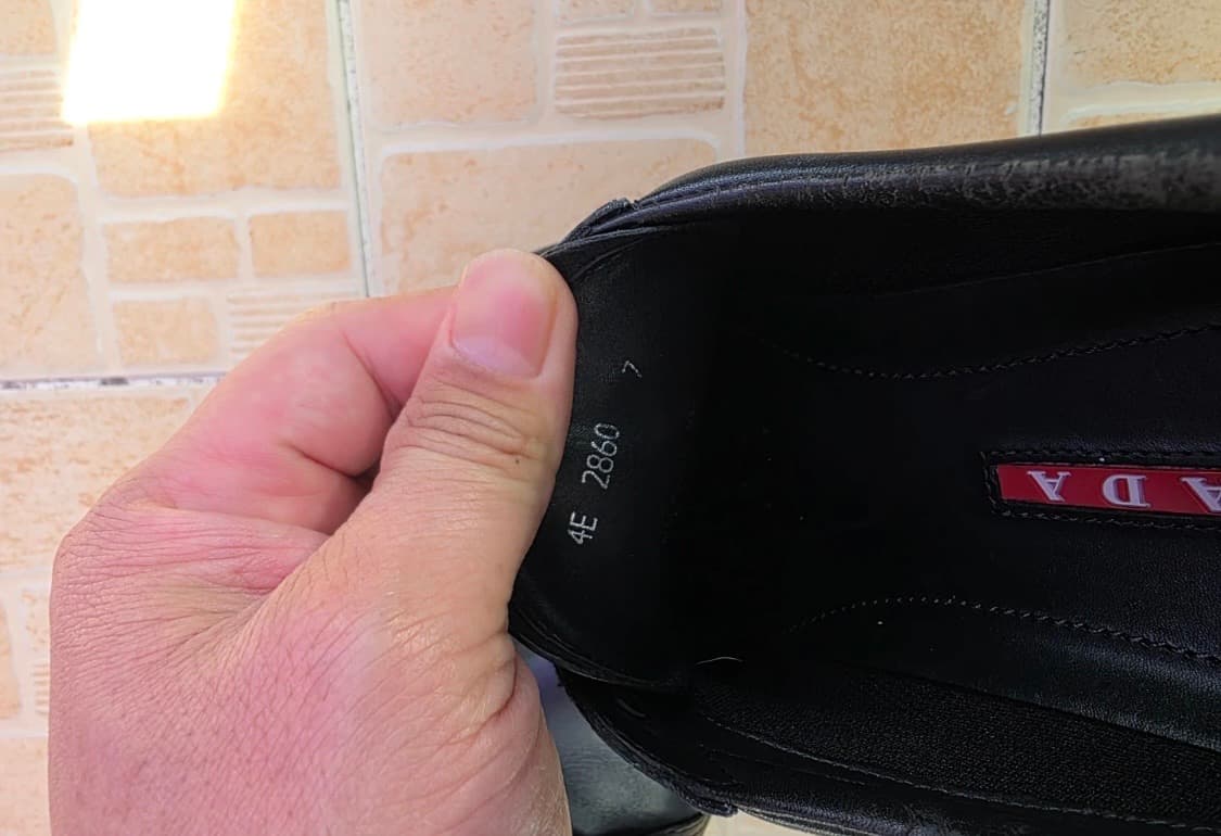 (7/260) 프라다 스포츠 레더 스니커즈 블랙 상품이미지3