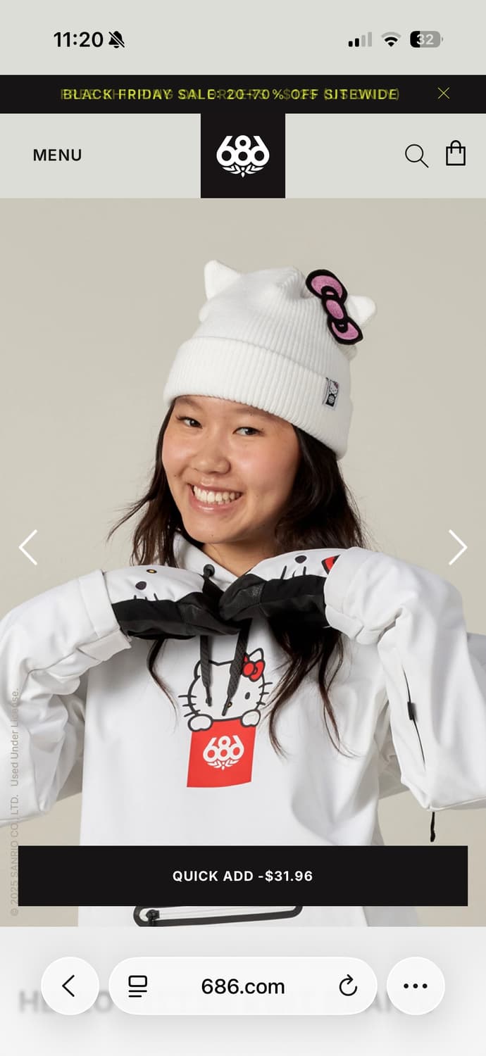 헬로키티 고양이 비니 상품이미지3