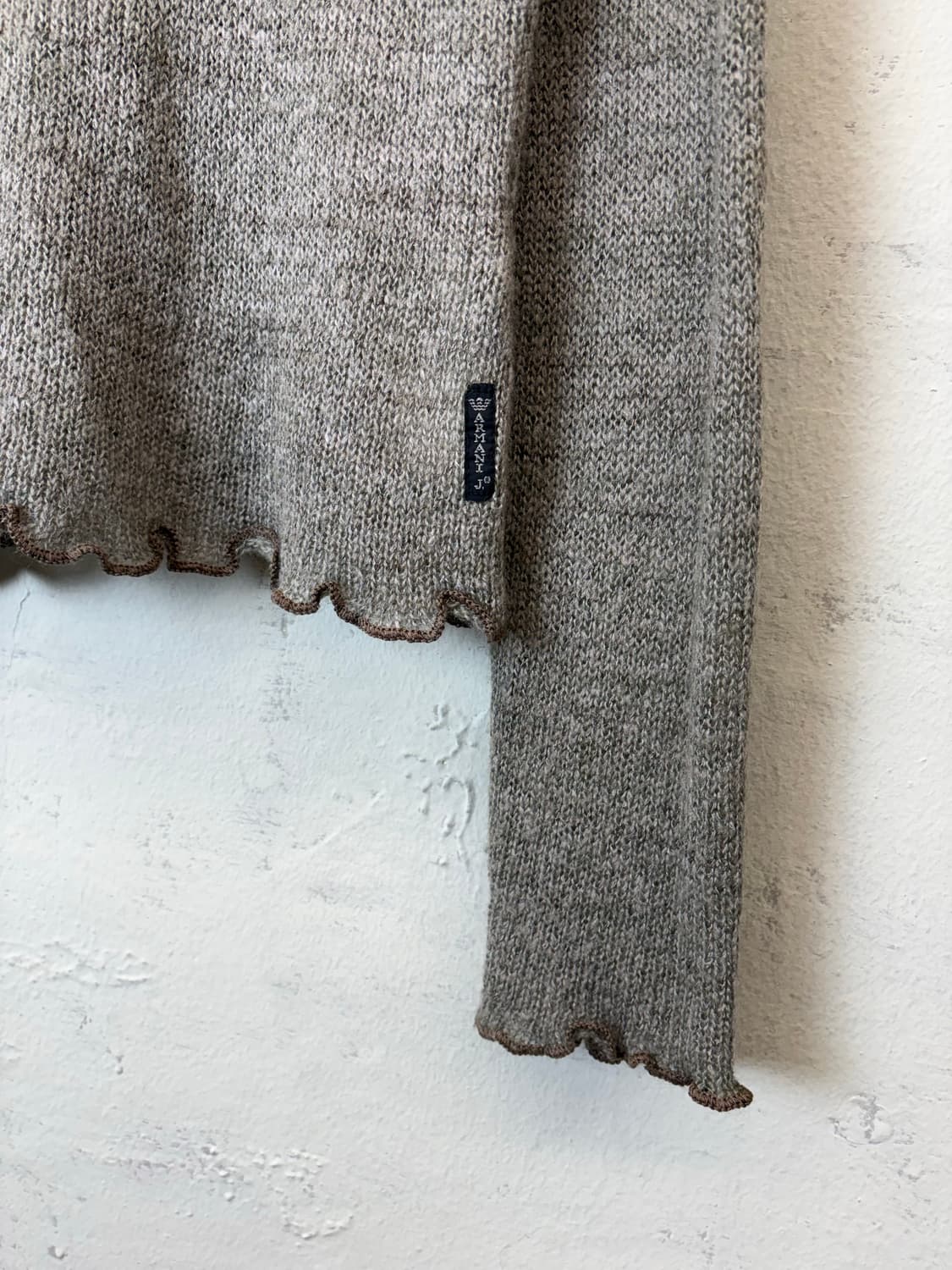 아르마니진 90s 빈티지 울 카라 니트 상품이미지3