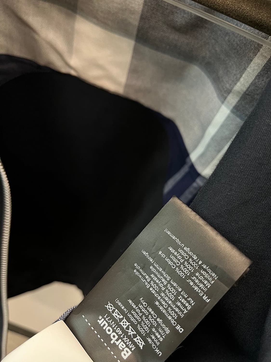 105) 바버 네이비 왁스자켓  상품이미지10