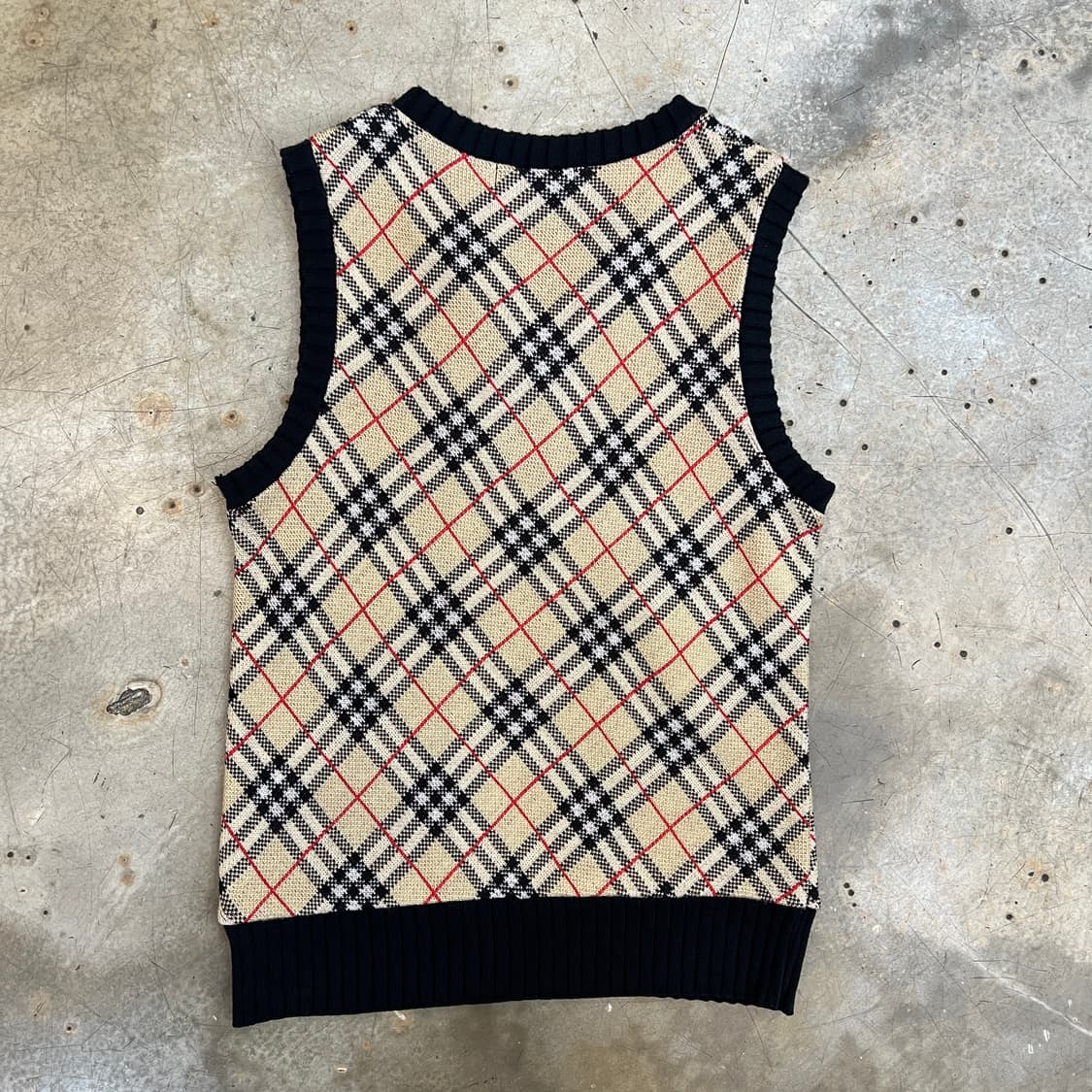 버버리 노바체크 니트 베스트 상품이미지7