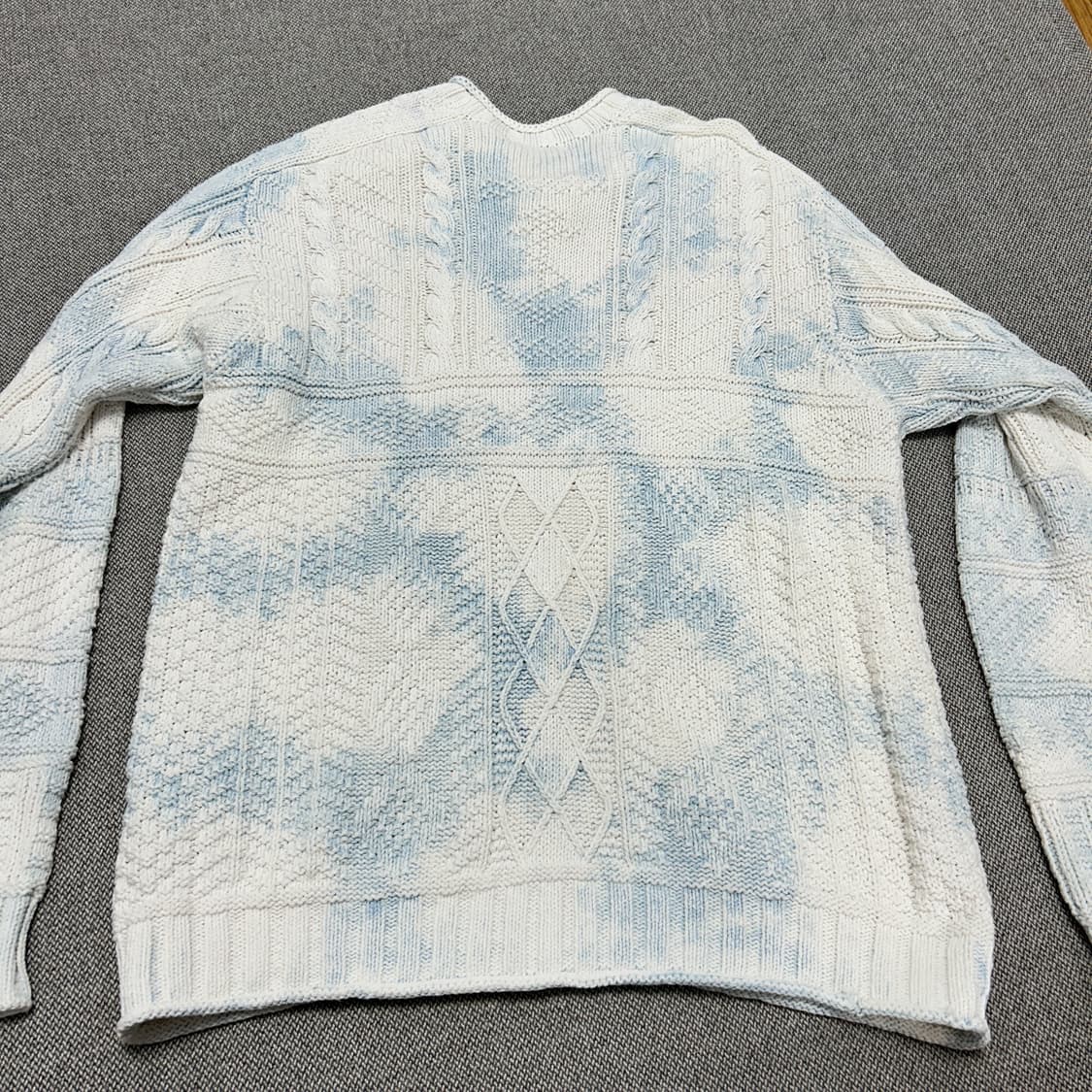 폴로 숄더버튼 노르딕 아란 케이블니트(XL) 상품이미지5