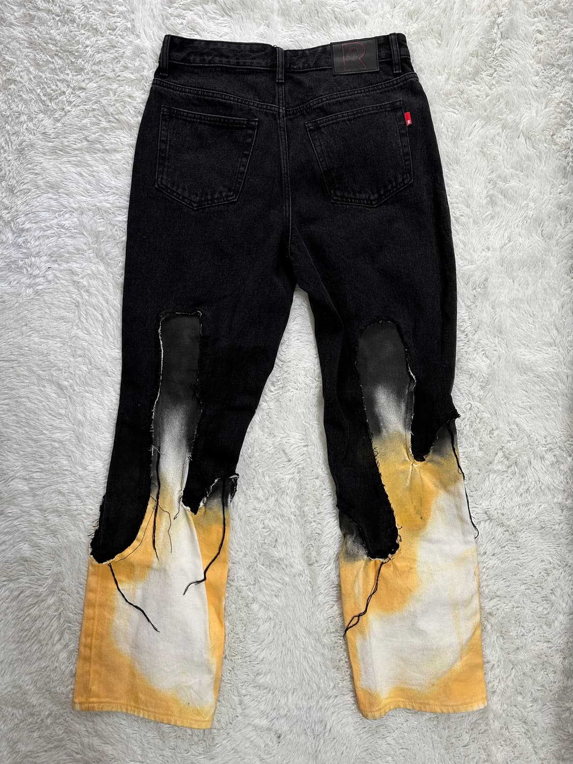 REGION 데미지 디테일 블랙 청바지 M 상품이미지2