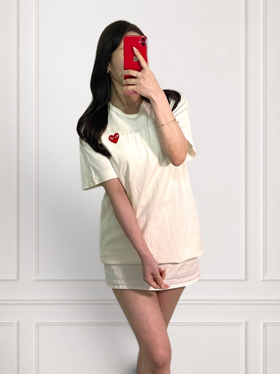 꼼데가르송 레드와펜 라운드티 상품이미지1