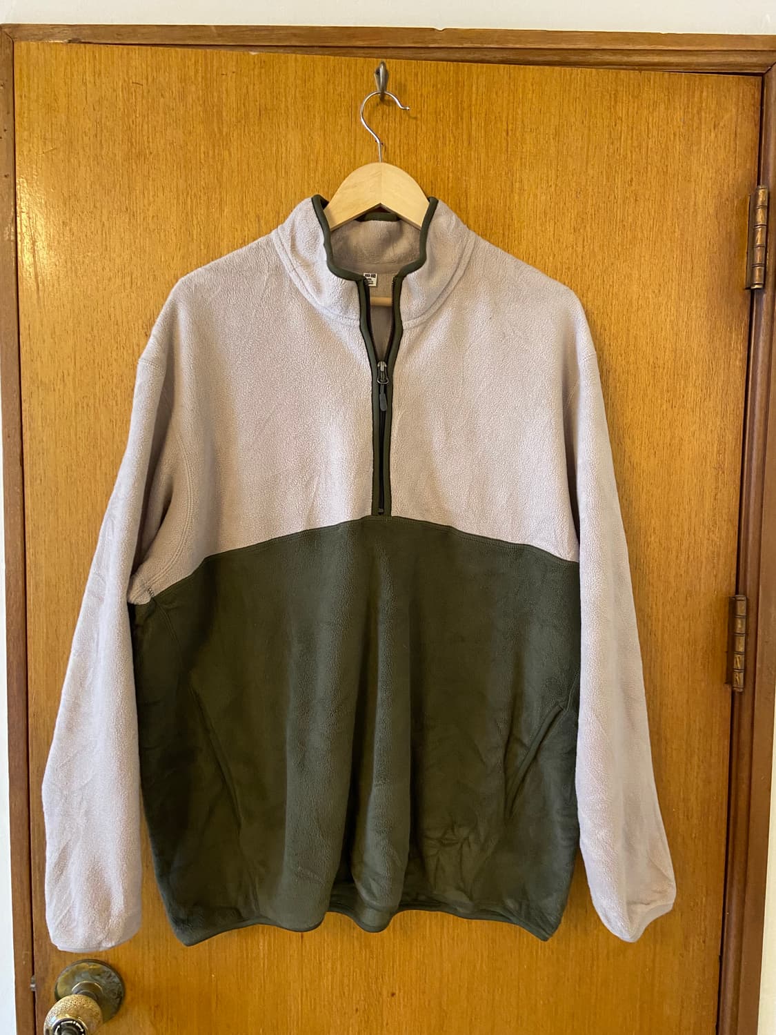 유니클로 투톤컬러 후리스 아노락 상품이미지1