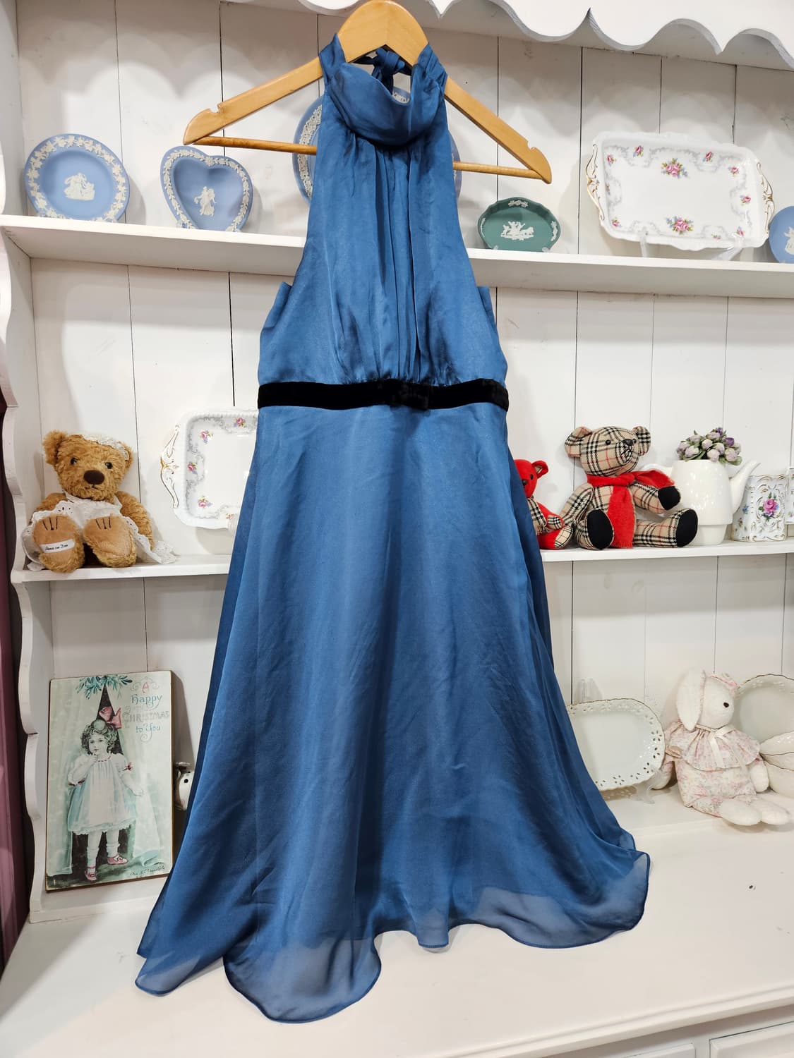 쉬폰 홀터넥 원피스 상품이미지2