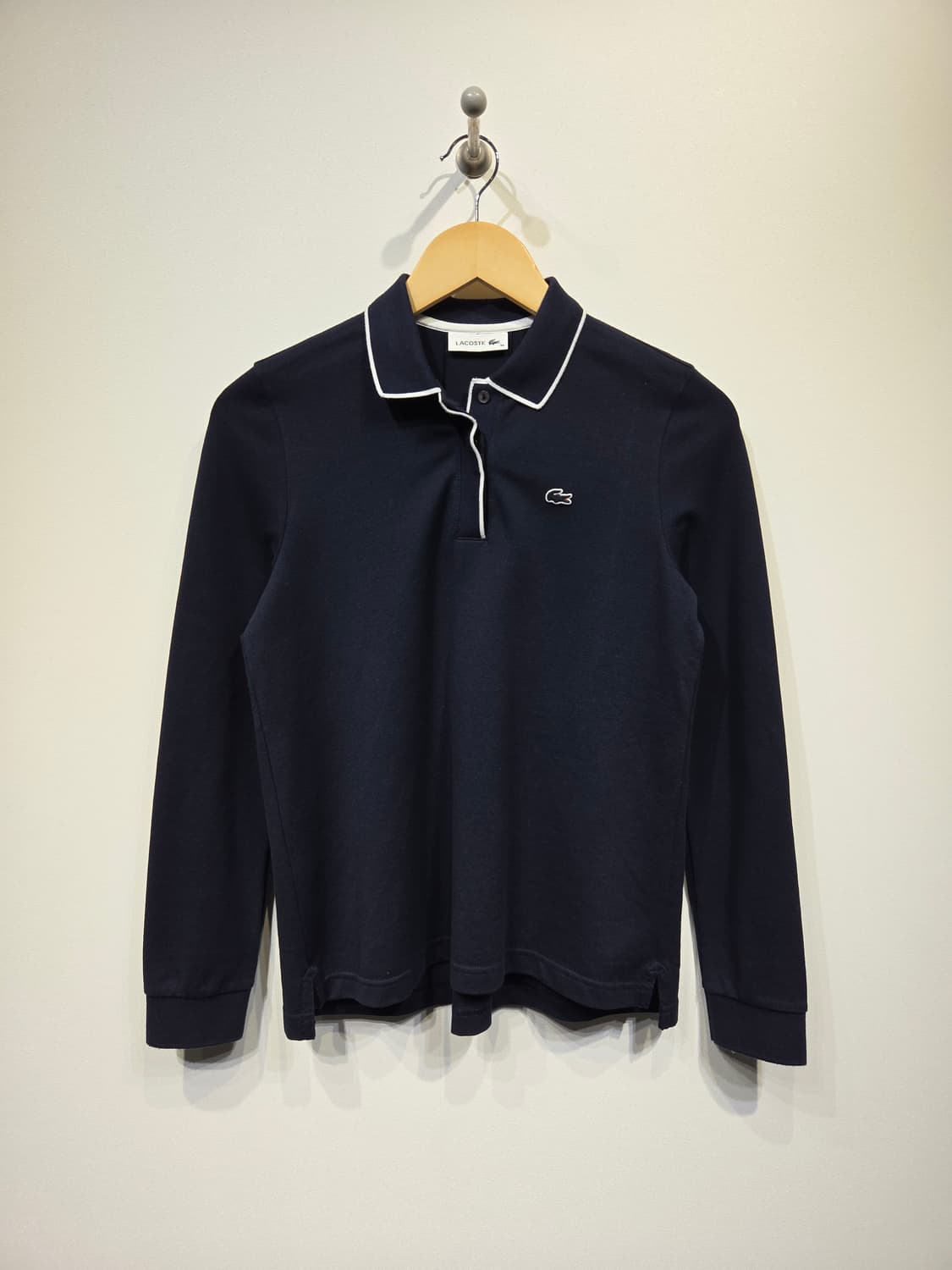 LACOSTE 라코스테 배색 카라 긴팔 피케 티셔츠 상품이미지2