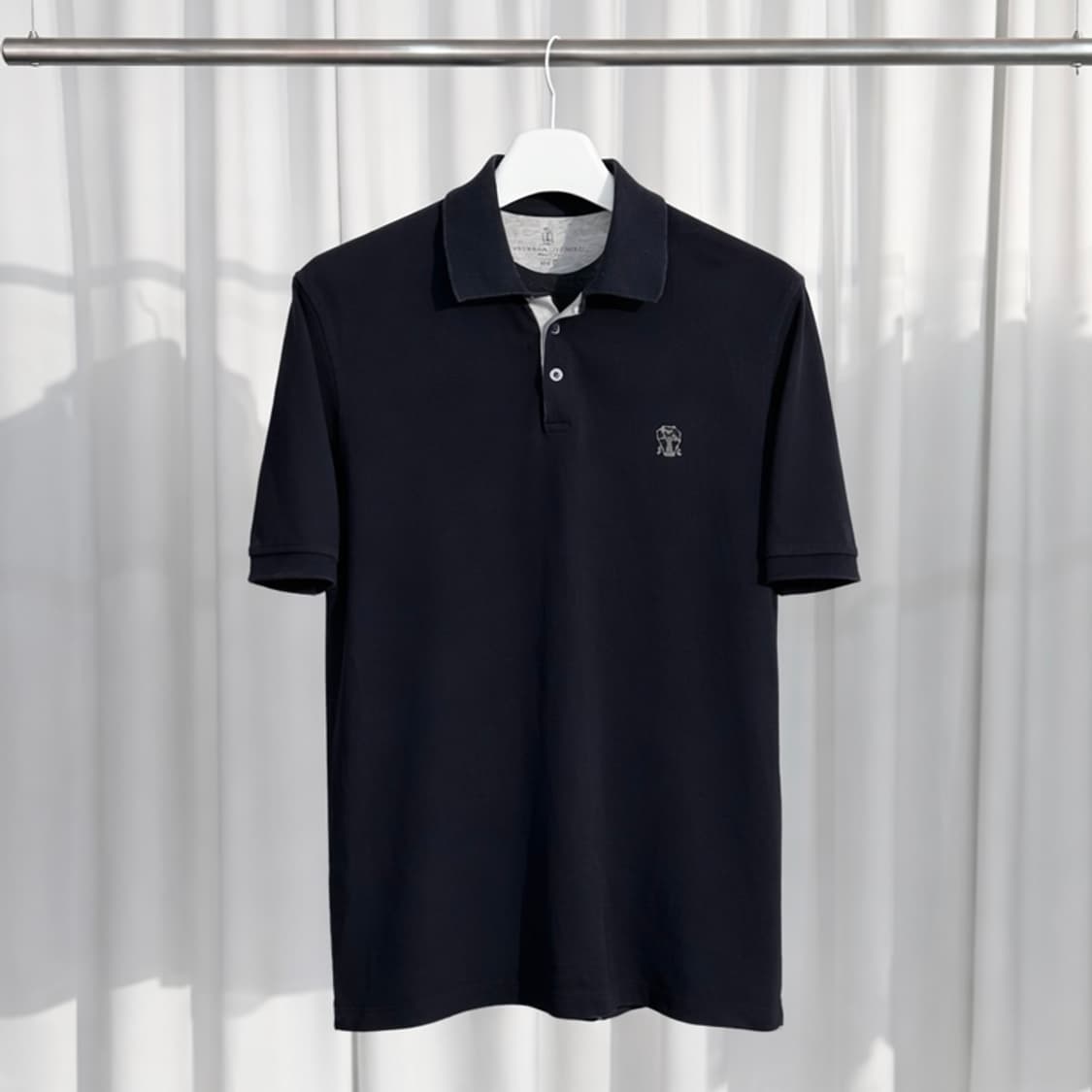 A+ / XXL (110) 브루넬로 쿠치넬리 로고 코튼 카라티 상품이미지1