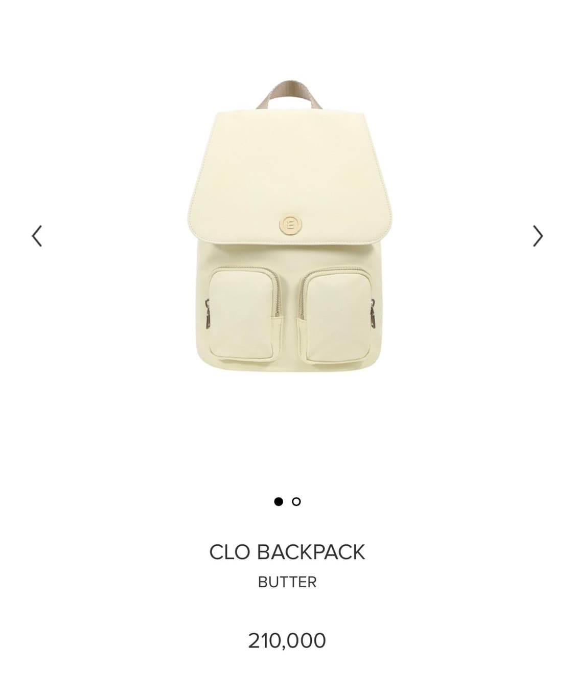 minitmute CLO BACKPACK BUTTER 상품이미지1