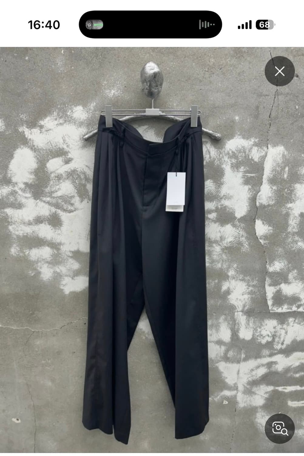 유스 4플리츠 팬츠 그레이 M 상품이미지1