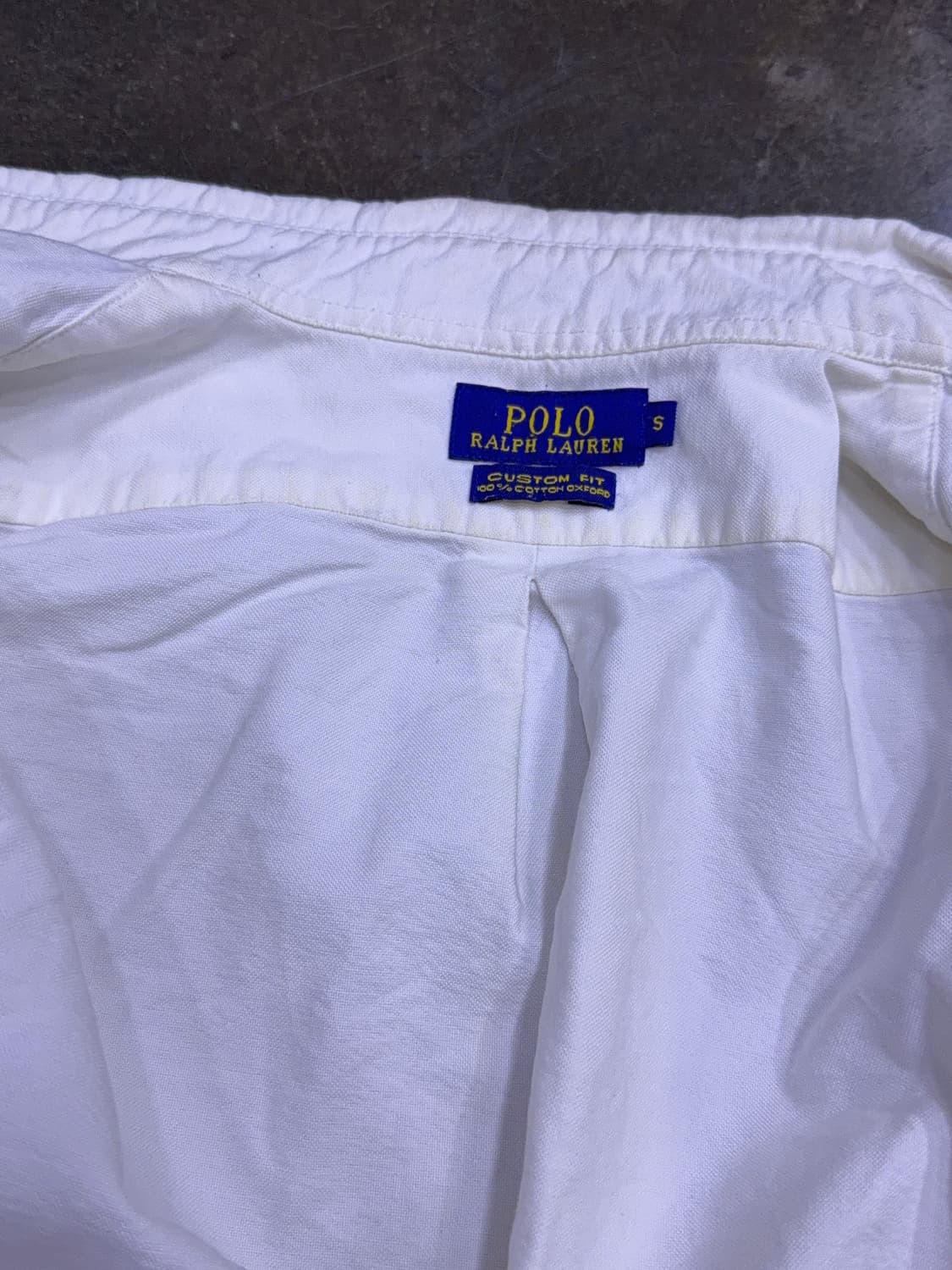 폴로 랄프로렌 커스텀핏 옥스포드 셔츠 화이트 셔츠 S 상품이미지7