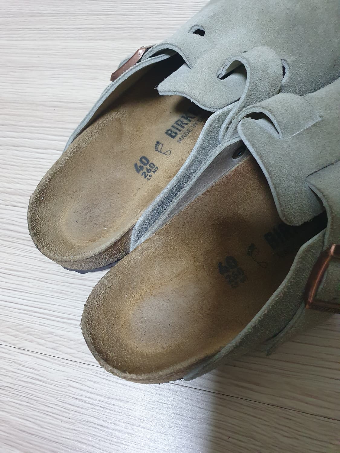 버켄스탁 타우페 스웨이드 슬리퍼 260 상품이미지8