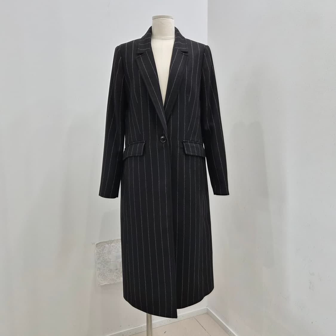 BANANA REPUBLIC 여성 스트라이프 롱 코트 상품이미지1