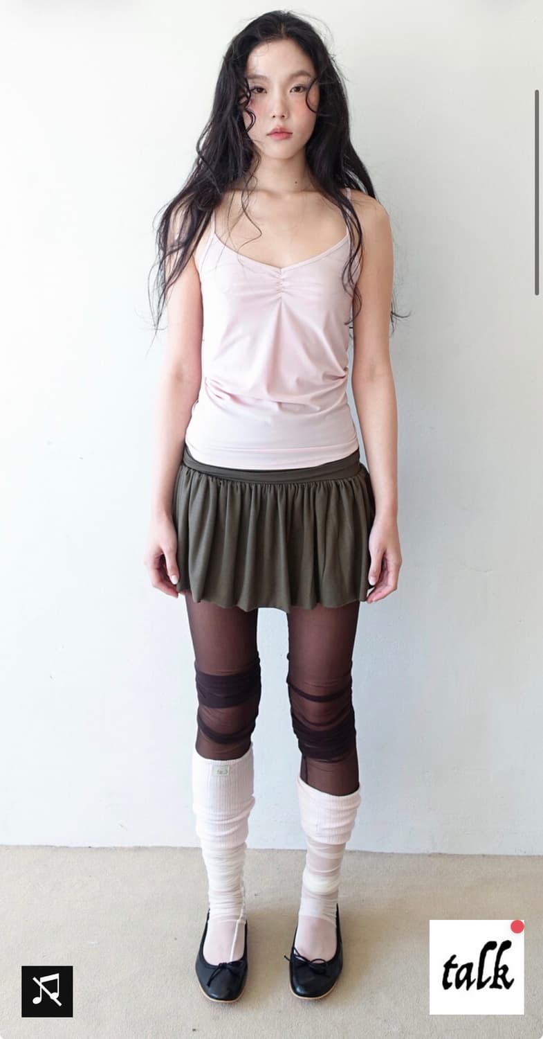 샵페어리 yuzu skirt (khaki) 상품이미지1