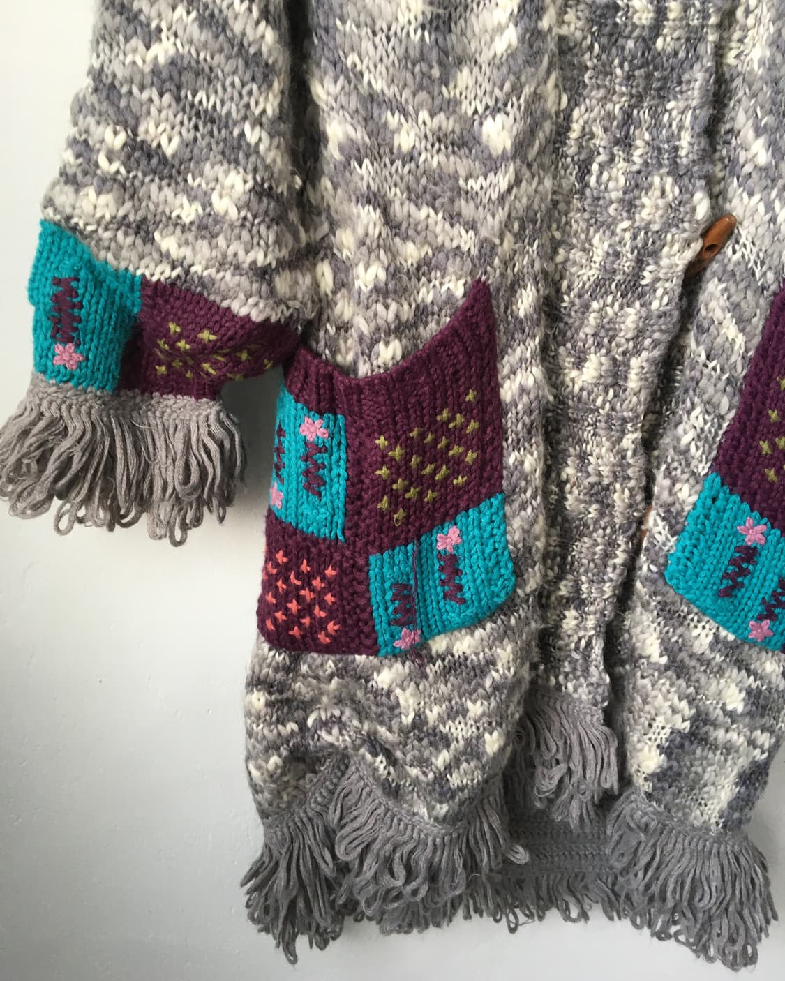 Fringe nomadic mood knit long cardigan 상품이미지6