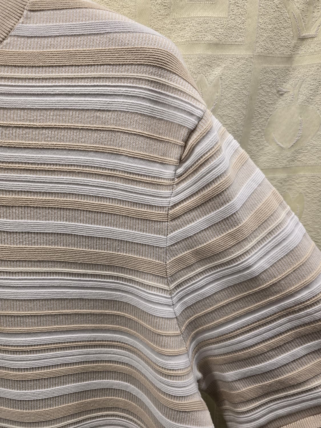 코스 COS 릴렉스핏 스트라이프 반팔 니트 티셔츠 L(100) 상품이미지4