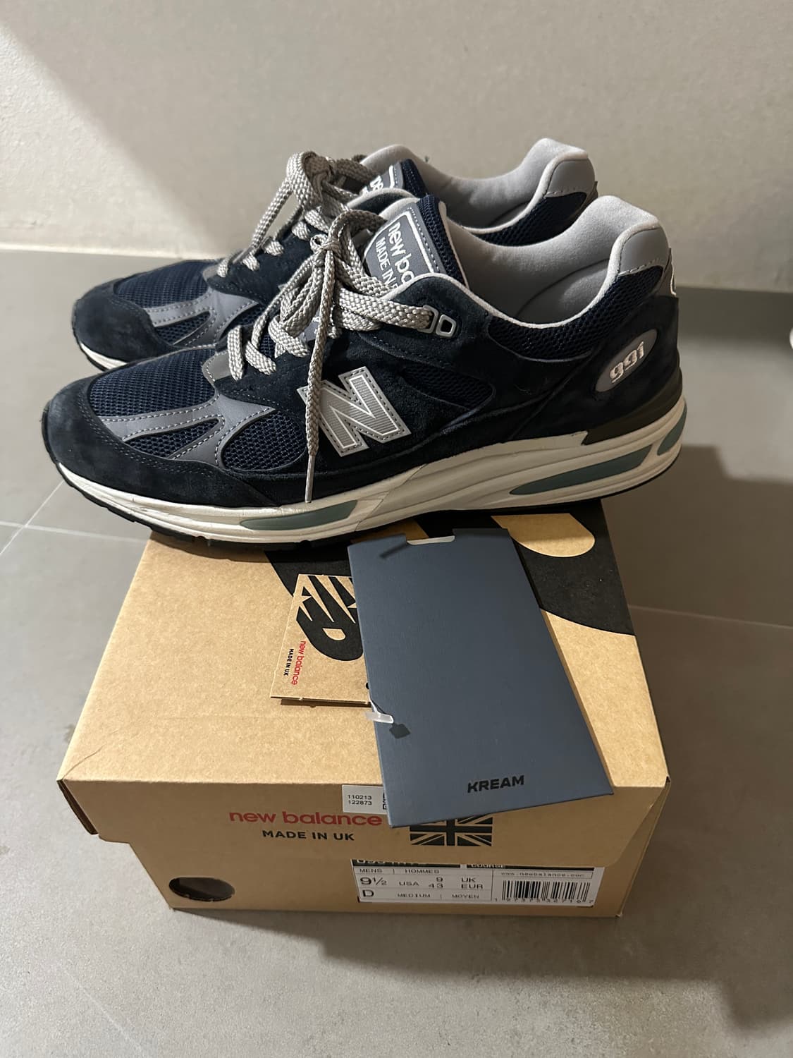 뉴발란스 991v2 다크네이비 275 상품이미지4