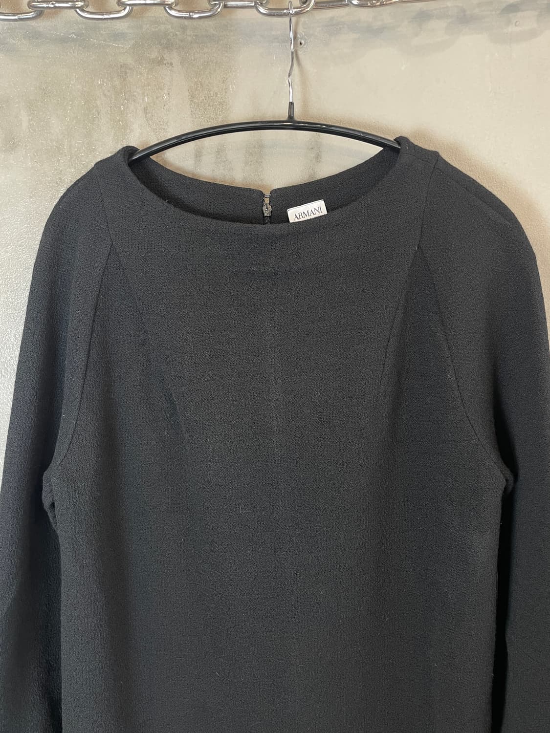 아르마니 패널 절개 울 드레스 상품이미지3