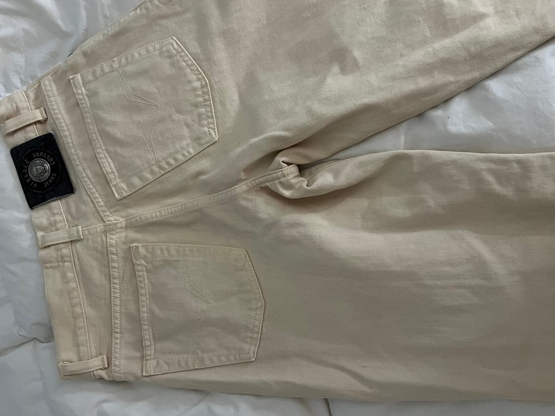 베르사체 정품 아이보리 데님 사이즈31 45 상품이미지5