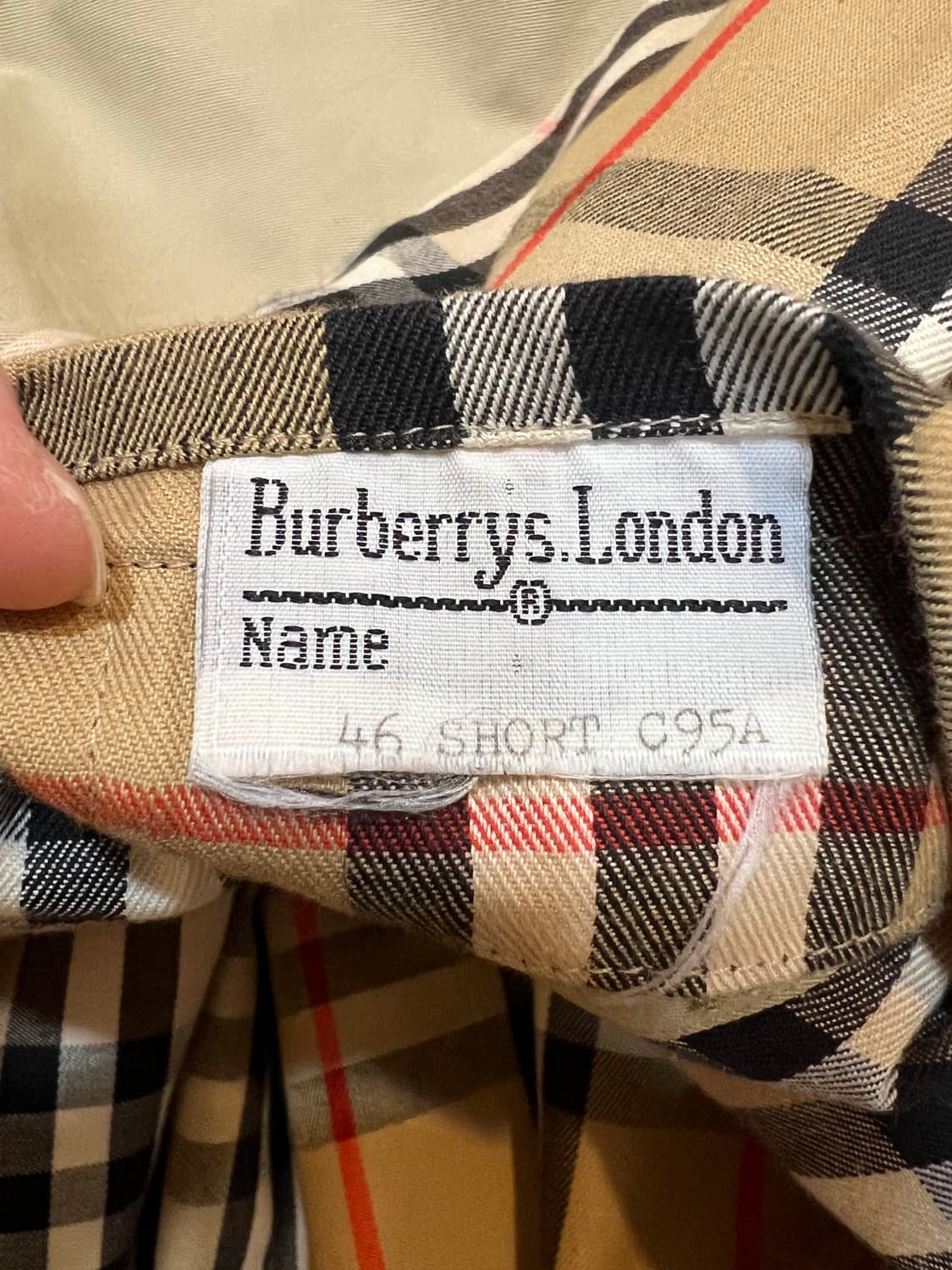 버버리 남성 베이지 개버딘맥코트 간절기트렌치코트 상품이미지9