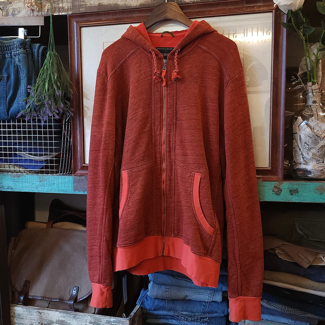 몬츄라 후드 집업 자켓 오렌지 스웻셔츠 L 상품이미지2