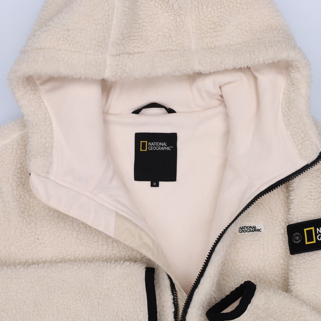 [M] 내셔널지오그래픽 플리스 뽀글이 와펜 후드 집업 자켓 N7067 상품이미지4
