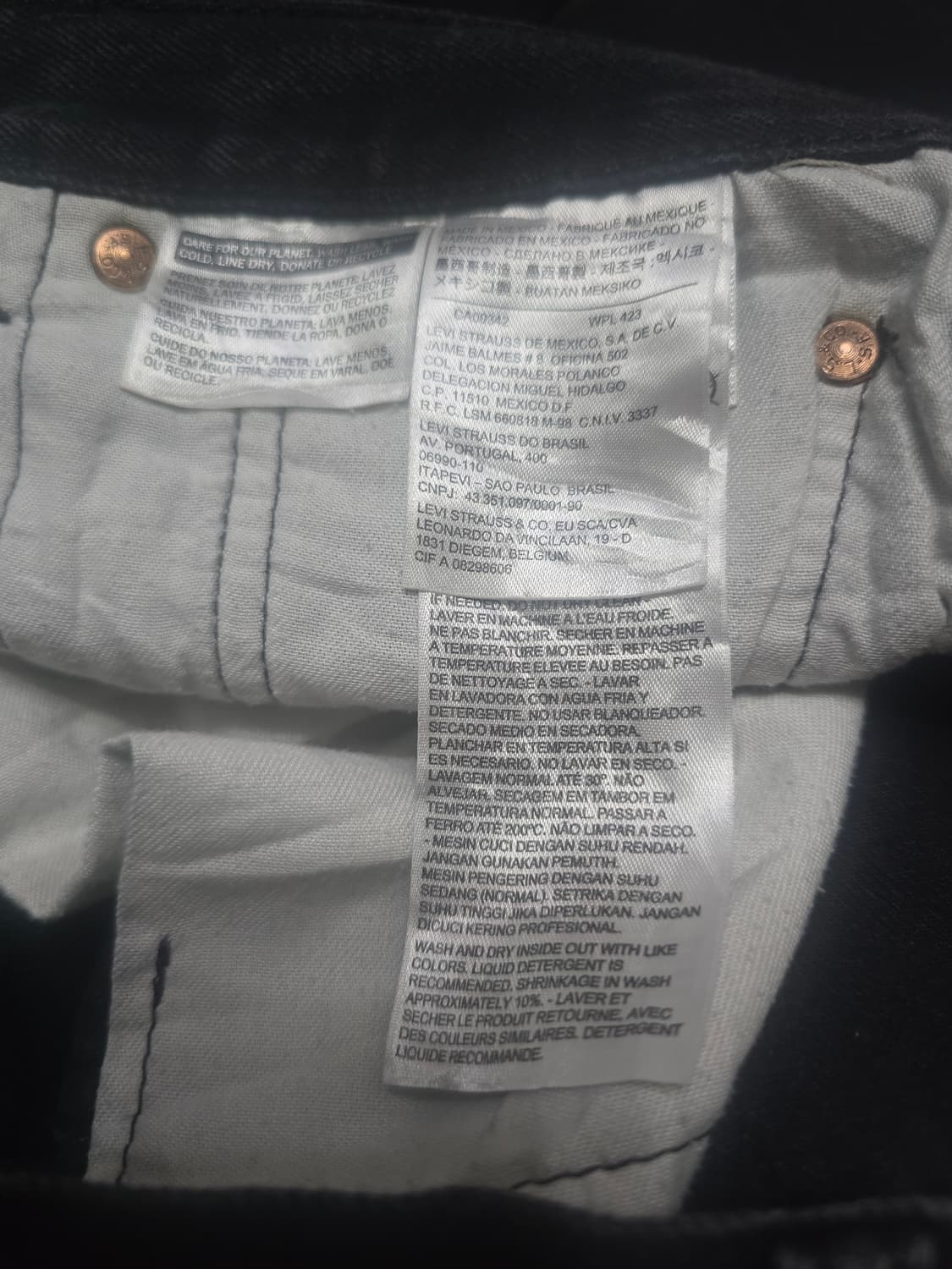 리바이스 501 흑청 상품이미지5