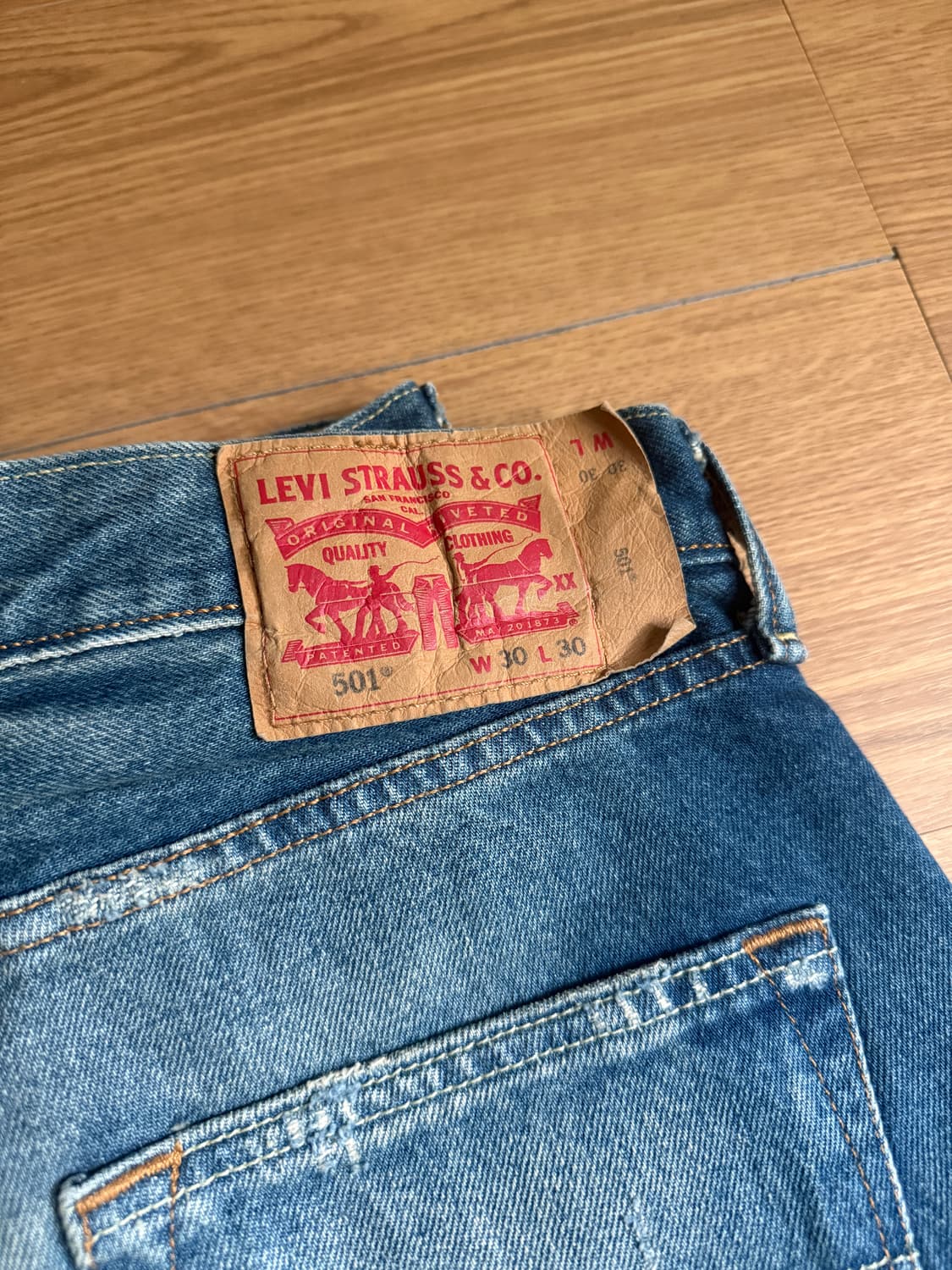 리바이스 501 청바지 W30 L30 상품이미지2