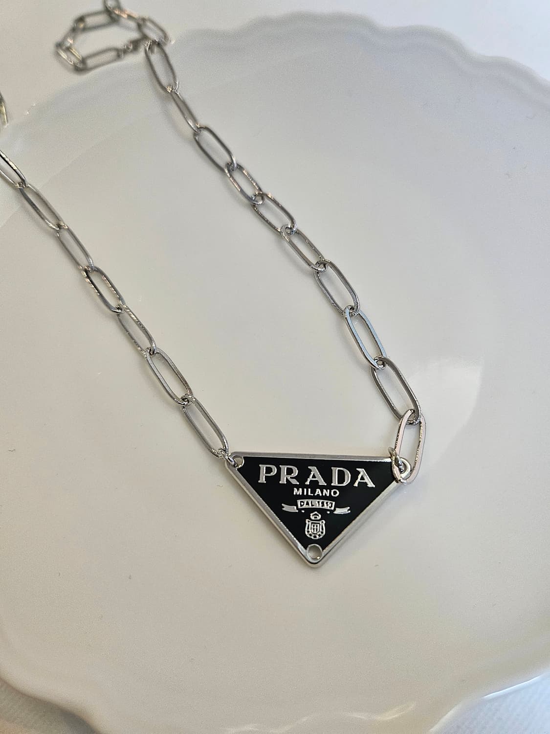 프라다 업사이클링 클립체인 목걸이 상품이미지5