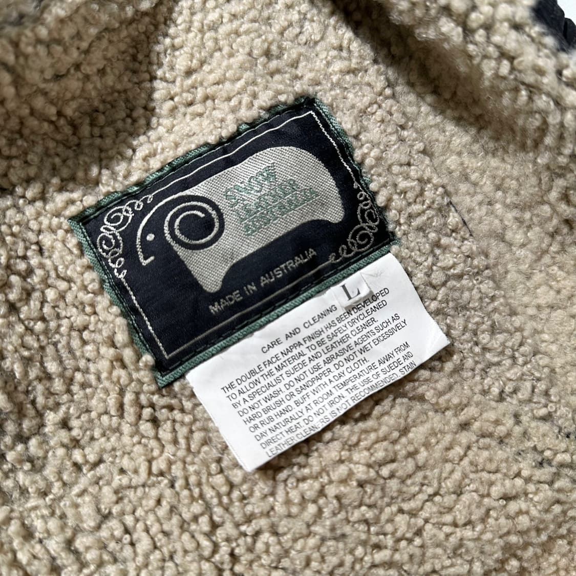 Snow Leather Australia 레더 시어링 싱글 무스탕 자켓 상품이미지9