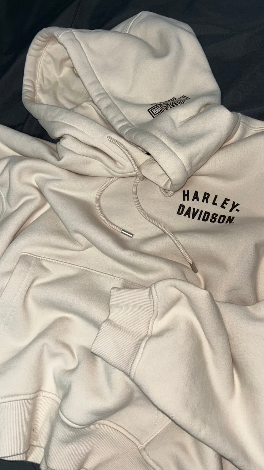 할리데이비슨 후드티 크림 (M) 상품이미지2