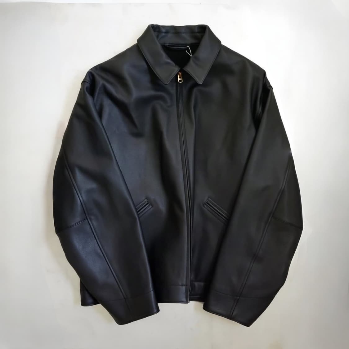 25aw CALF SKIN SHORT LEATHER JACKET 상품이미지2
