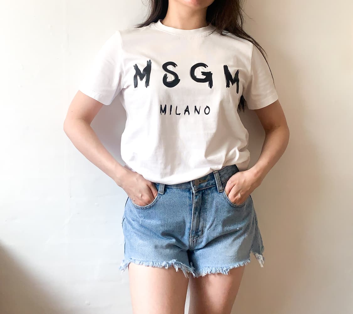 [S] MSGM 로고 프린트 반팔 티셔츠 상품이미지1