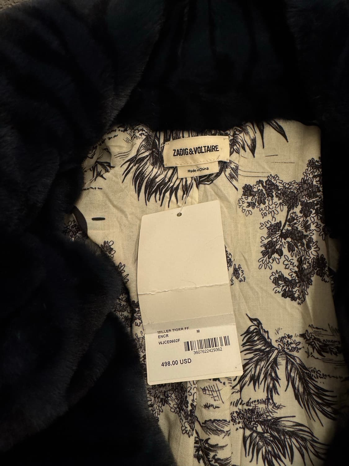 쟈딕앤볼테르 퍼 자켓 새상품 처분  상품이미지3