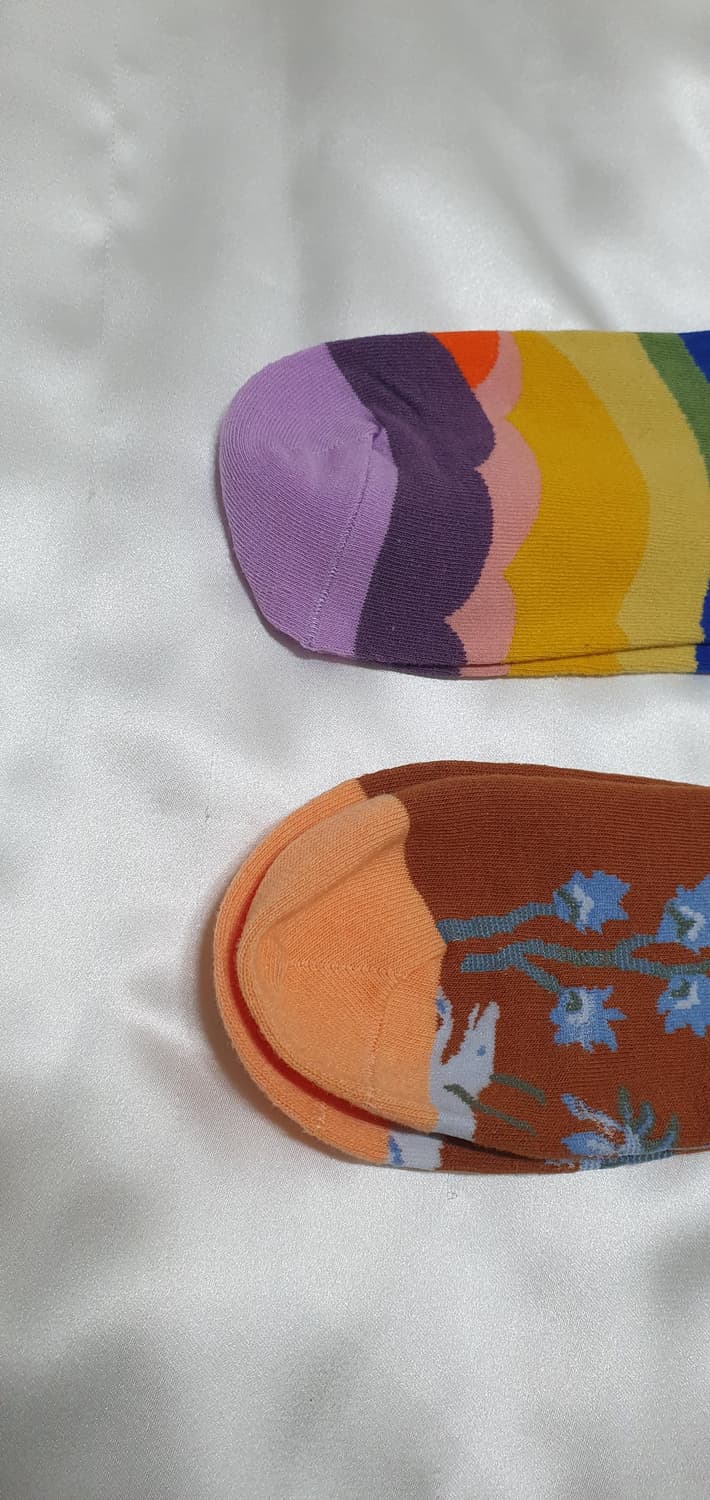 오렌지 그린 크림베이지 도트 Bonne Maison 본메종 양말  상품이미지3